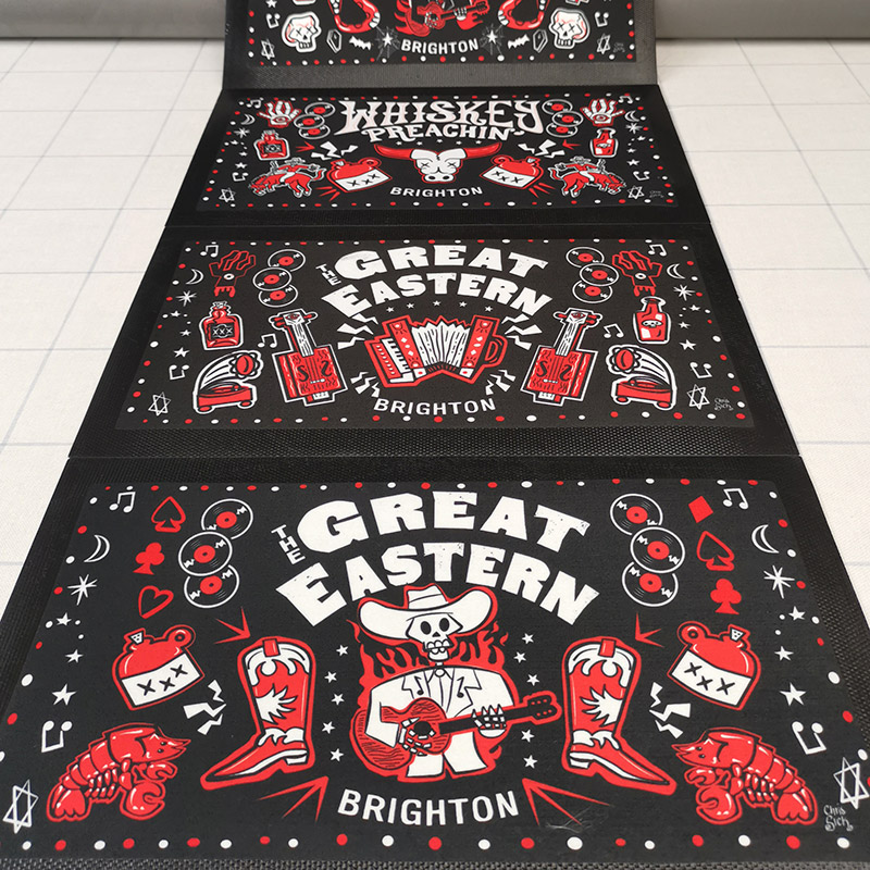 Bar runners sublimation printing sussex