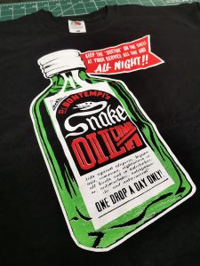 Snakeoil screenprint T Shirt
